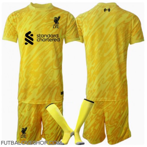 Dres Liverpool Brankarsky Tretina pre deti 2024-25 Krátky Rukáv (+ trenírky)